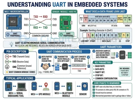 Understanding UART Communication in Embedded Systems: Complete Beginner's Guide