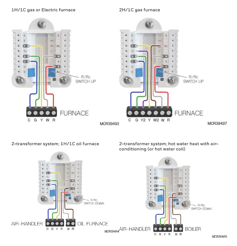 honeywell thermostat wiring diagram